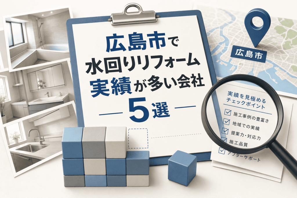 Hero image for article: 広島市で水回りリフォーム実績が多い会社5選