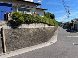 広島市佐伯区　外構工事before（住所ぼかし済み）