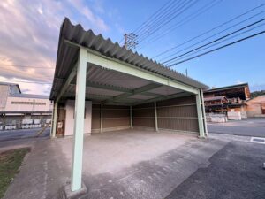 北広島町　鉄骨車庫塗装工事after