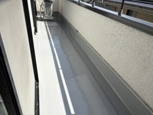 広島市佐伯区　ベランダ防水工事　施工後