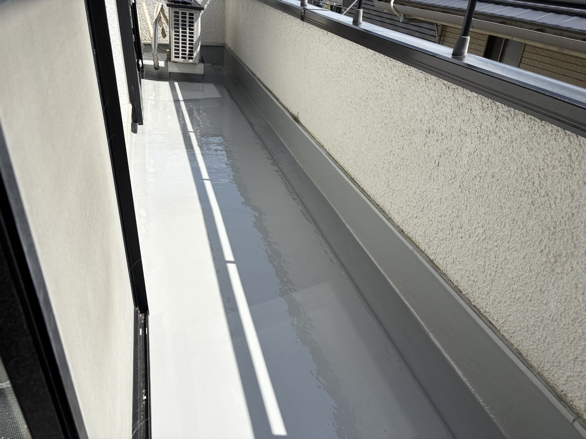 広島市佐伯区　ベランダ防水工事　施工後